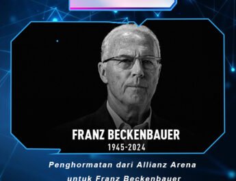 Penghormatan dari Allianz Arena untuk Franz Beckenbauer